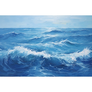 Blue Ocean Abstract Canvas